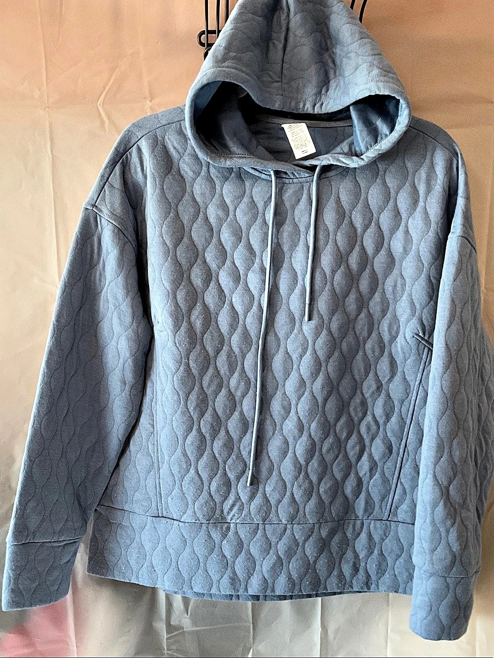 RBX Birch Quilted Hoodie Jacket Blue Medium